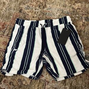 Fabletics Striped Terry Shorts NWT